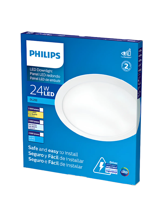 Panel LED empotrado Philips 24W 4000K 2000lm 9
