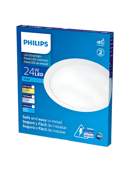 Panel LED Philips Redondo 24W 6500K 2000Lm 7