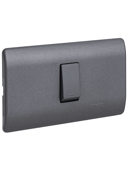 Placa Genesis con interruptor 9/12 humo 16A 1