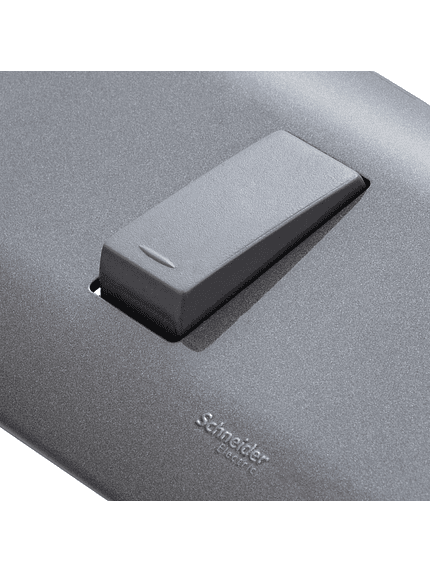 Placa Genesis con interruptor 9/12 humo 16A 3