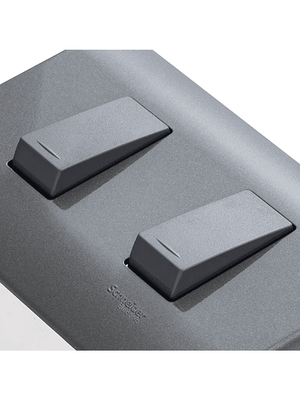 Interruptor Doble Genesis Armado Humo 9/15 2