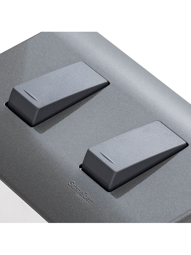 Interruptor Doble Genesis Armado Humo 9/15 2