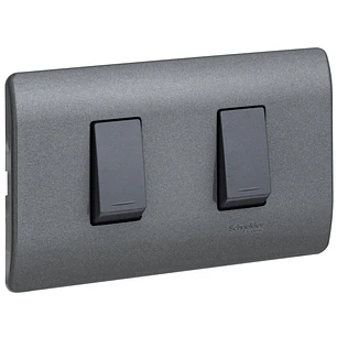 Interruptor Doble Genesis Armado Humo 9/15