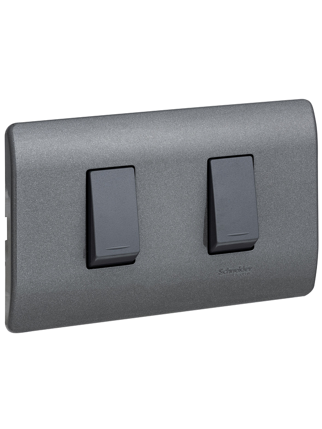 Interruptor Doble Genesis Armado Humo 9/15 1