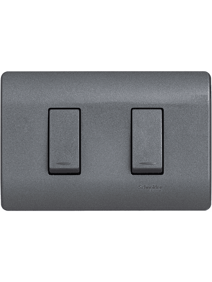 Interruptor Doble Genesis Armado Humo 9/15 3