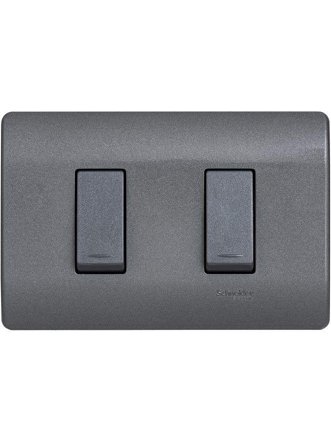 Interruptor Doble Genesis Armado Humo 9/15 3