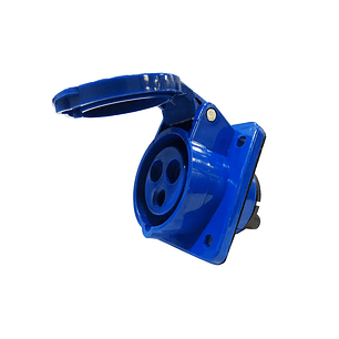 Enchufe Industrial Hembra Embutir 16A 2P+T 220V IP44 6H