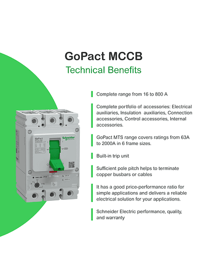 Interruptor MCCB 3P 32A 15kA Schneider GoPact 4