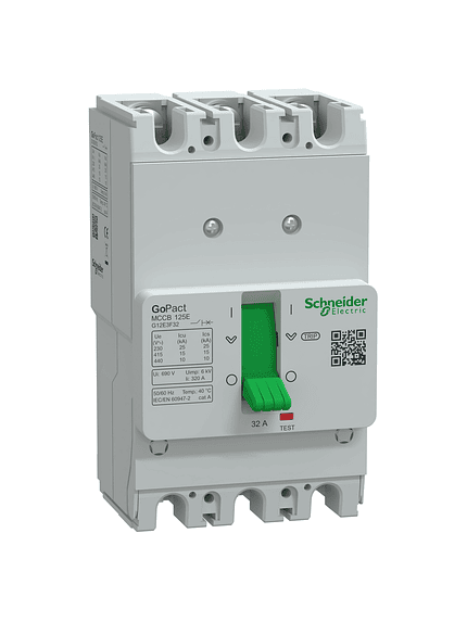 Interruptor MCCB 3P 32A 15kA Schneider GoPact 1