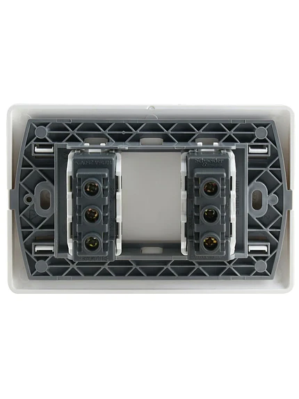 Placa Genesis 10/16A + 10A Schneider Blanco 2