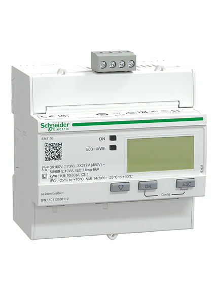 Medidor Energía Trifásico IEM3150 Modbus 63A Schneider 1