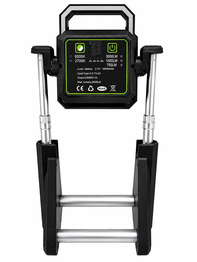 FOCO LED RECARGABLE 30W PLEGABLE USB-C 5