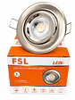 Foco Basculante Níquel + Dicroica GU10 6W LED - Miniatura 1