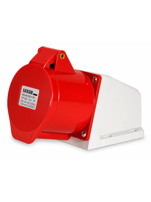 Enchufe Industrial Hembra Sobrepuesta 3p+n+t 32a 380v Ip44 1