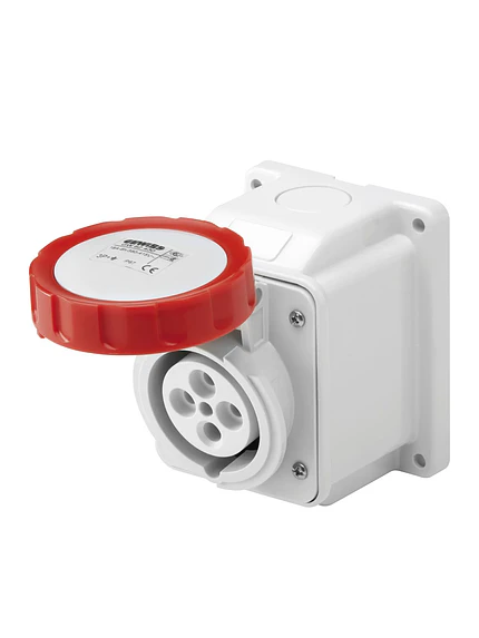 Enchufe Industrial Hembra Sobrepuesta 3P+T 32A IP67 380V 1