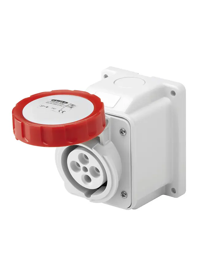 Enchufe Industrial Hembra Sobrepuesta 3P+T 32A IP67 380V 1