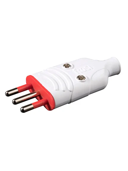 Enchufe Macho Volante Rosi 2P+T 10A  2