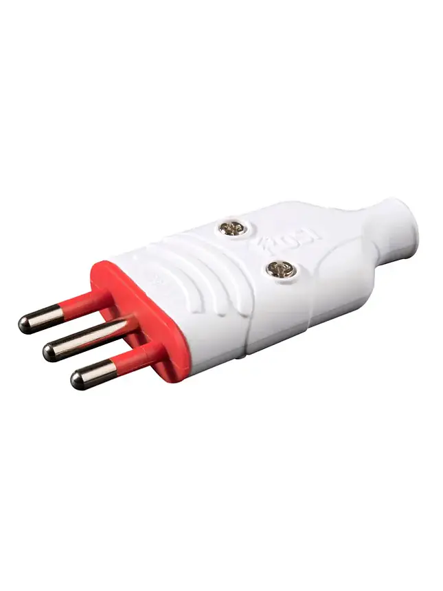 Enchufe Macho Volante Rosi 2P+T 10A  2