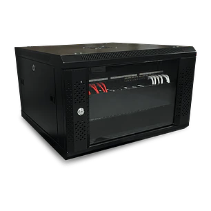 GABINETE MURAL 6U NEGRO FONDO 450MM