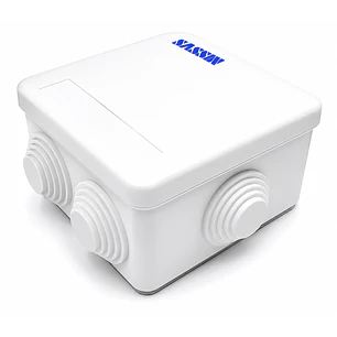Caja Estanca 85x85x50mm Cuadrada Pvc Con Conos