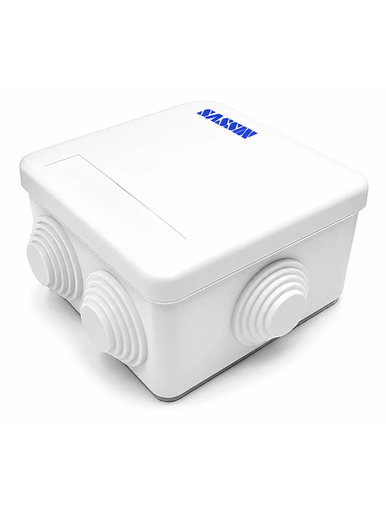 Caja Estanca 85x85x50mm Cuadrada Pvc Con Conos 1