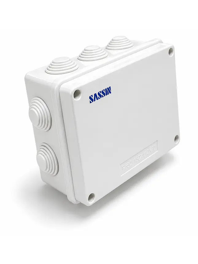 Caja Estanca 150x110x70mm Cuadrada Pvc Con Conos 1