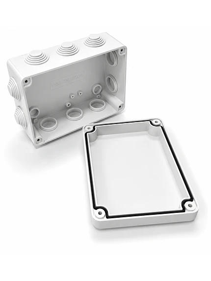 Caja Estanca 150x110x70mm Cuadrada Pvc Con Conos 2