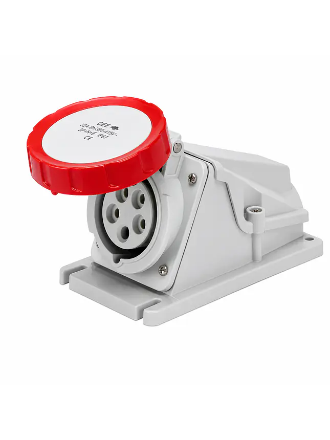 Enchufe Industrial Hembra Sobrepuesta 3p+t 32a 380v Ip67 6h  1