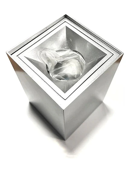 Plafón Led Cúbico Sobreponer Gu10 Gris 4