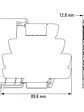Relé Interfaz TRS 24VDC 2CO 8A Weidmüller - Miniatura 2