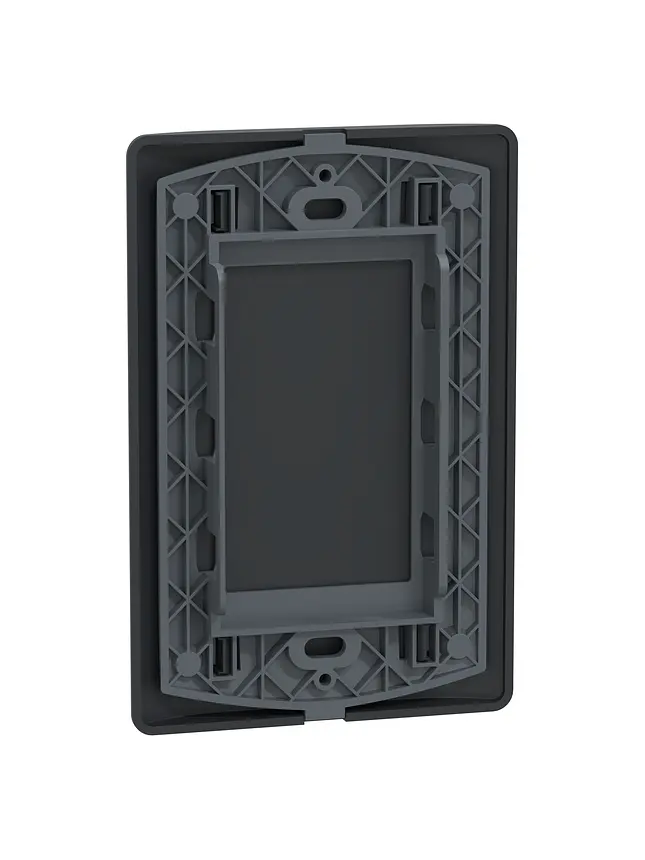 Placa Genesis Ciega Con Soporte Black Schneider MWD67106 6