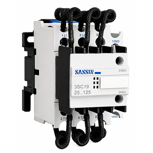 Contactor Para Condensador 12 Kvar 380V AC Sassin