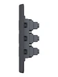 Placa Genesis Triple Toma 10A 2P+T Black MWD60496 - Miniatura 3