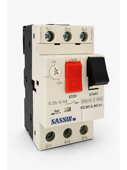 Guardamotor Sassin 0.25-0.4A 3SM18-2-M03 1