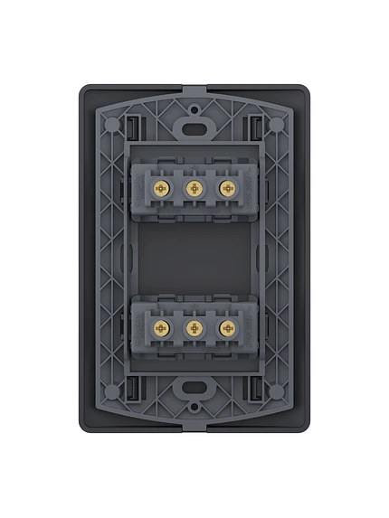 Placa Genesis Doble Toma 10/16A Black MWD60826 2