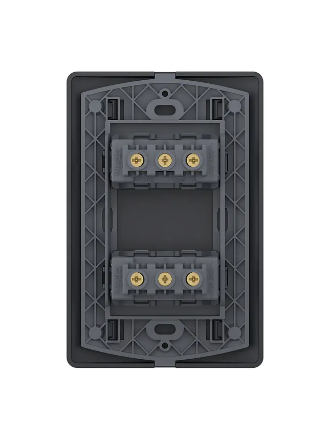 Placa Genesis Doble Toma 10/16A Black MWD60826 2