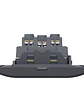 Placa Genesis Doble Toma 10/16A Black MWD60826 - Miniatura 3