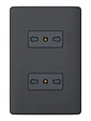 Placa Genesis Doble Toma 10/16A Black MWD60826 - Miniatura 4