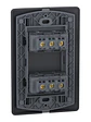 Placa Genesis Doble Toma 10A 2P+T Black Schneider MWD60386 - Miniatura 2