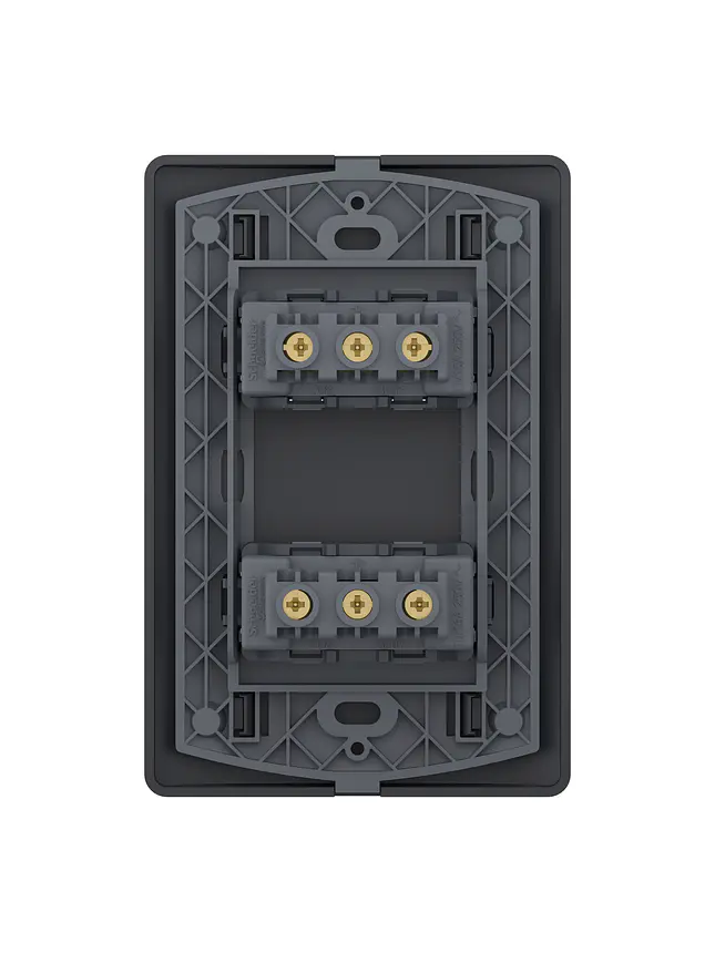 Placa Genesis 10/16A + Toma 10A Black Schneider MWD60946 2