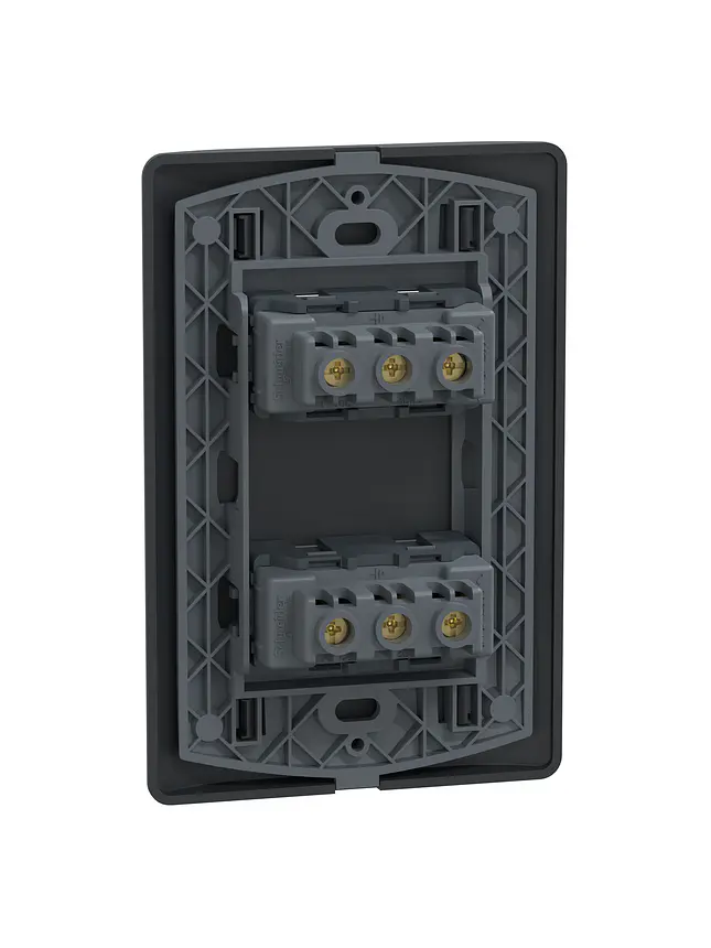 Placa Genesis 10/16A + Toma 10A Black Schneider MWD60946 5