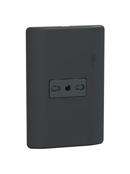 Placa Genesis Toma 10/16A 2P+T Black Schneider MWD60236 1