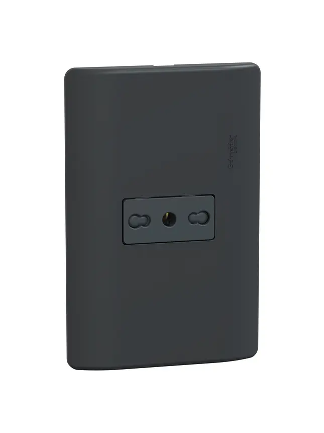 Placa Genesis Toma 10/16A 2P+T Black Schneider MWD60236 1