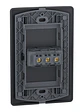 Placa Genesis Toma 10/16A 2P+T Black Schneider MWD60236 - Miniatura 4