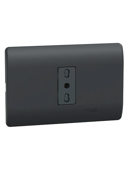 Placa Genesis Toma 10/16A 2P+T Black Schneider MWD60236 5
