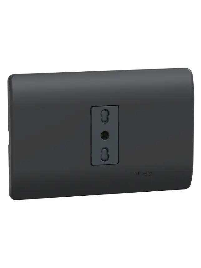 Placa Genesis Toma 10/16A 2P+T Black Schneider MWD60236 5