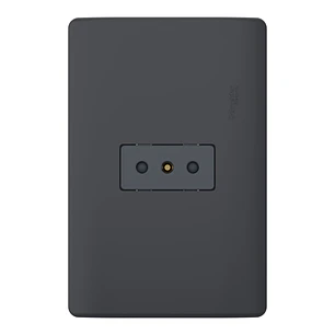 Placa Genesis Toma Simple 10A Black Schneider MWD60296
