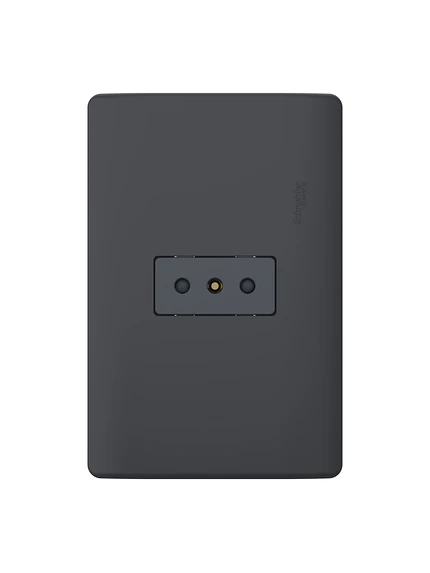 Placa Genesis Toma Simple 10A Black Schneider MWD60296 1