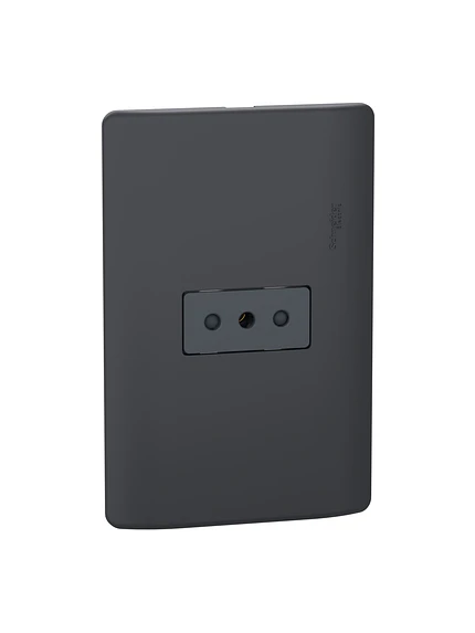 Placa Genesis Toma Simple 10A Black Schneider MWD60296 2