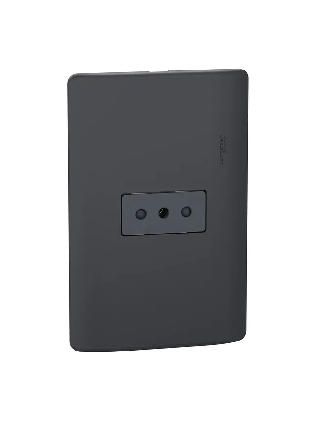 Placa Genesis Toma Simple 10A Black Schneider MWD60296 2